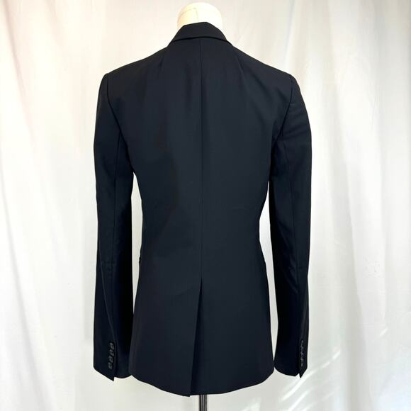 J Crew Tollegno 1900 Wool Blazer Jacket Black Stretch Single Breasted Womens 2 - Picture 2 of 15